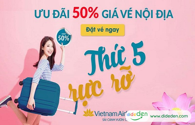 khung giờ đặt vé máy bay giá rẻ Vietnam Airlines 