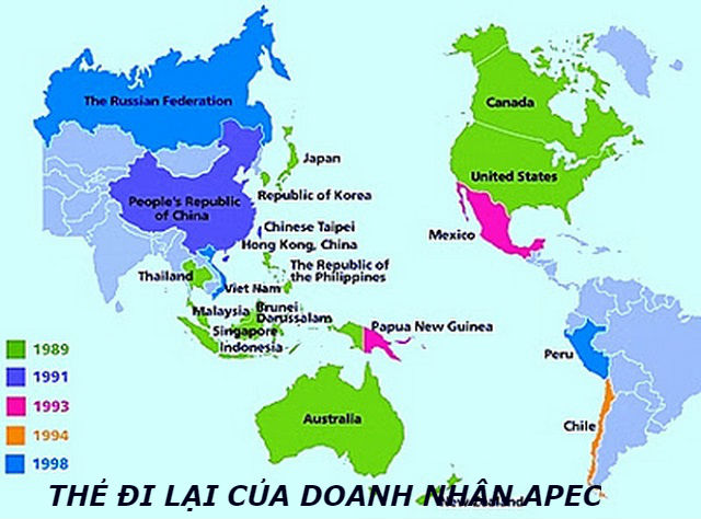 Các nước chấp nhận thẻ APEC