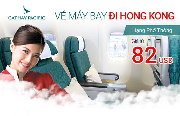 Cathay Pacific khuyến mãi vé đi Hồng Kông chỉ từ 82 USD!