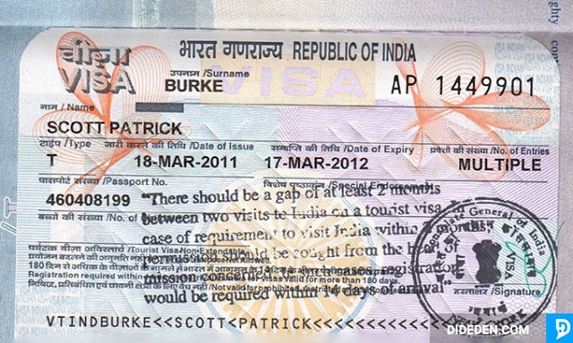 visa di cong tac an do
