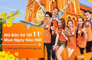 Cùng hãng Jetstar có ngay vé Tết giá chỉ từ 11.000 VND