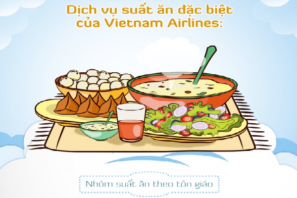 Dịch vụ suất ăn đặc biệt của Vietnam Airlines là như thế nào?