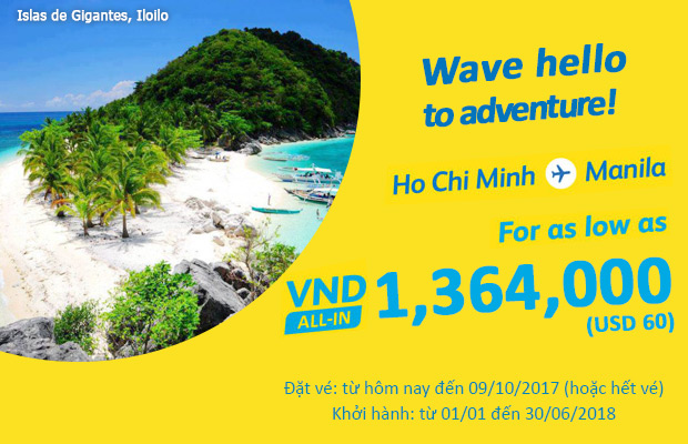 Chỉ từ 60 USD, có ngay vé rẻ Cebu Pacific vi vu Manila