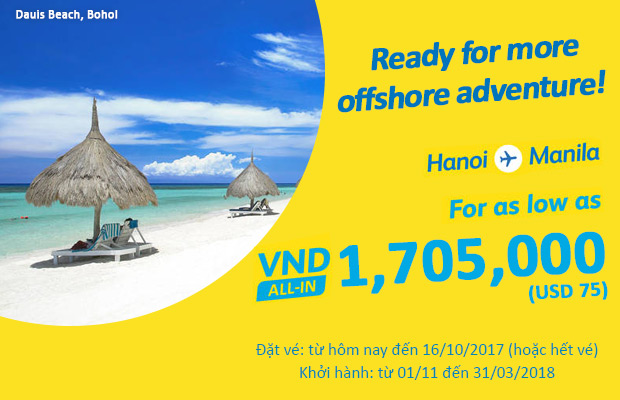 vé máy bay khuyến mãi giá rẻ cebu pacific