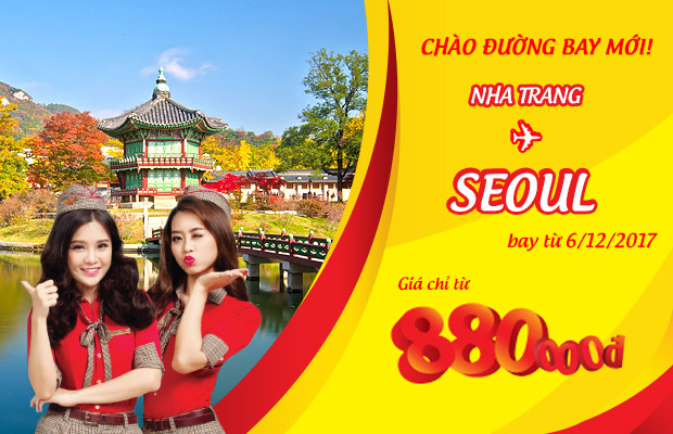 Cùng Vietjet bay Seoul thỏa thích giá chỉ từ 880.000 VND