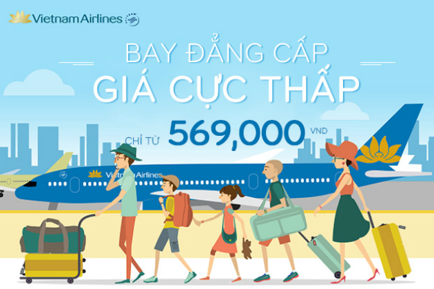 Ngập tràn vé rẻ nội địa Vietnam Airlines, thỏa sức du lịch khắp nơi