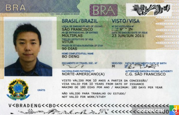 xin visa đi brazil công tác