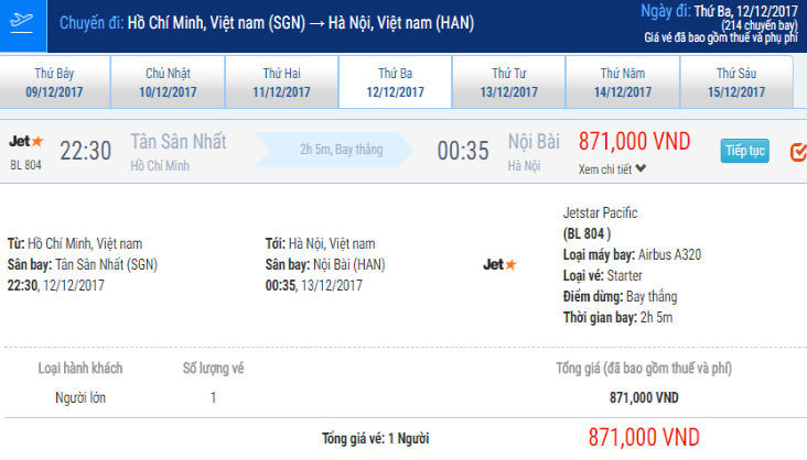 Hướng dẫn cách đặt vé máy bay Jetstar trực tuyến dễ dàng