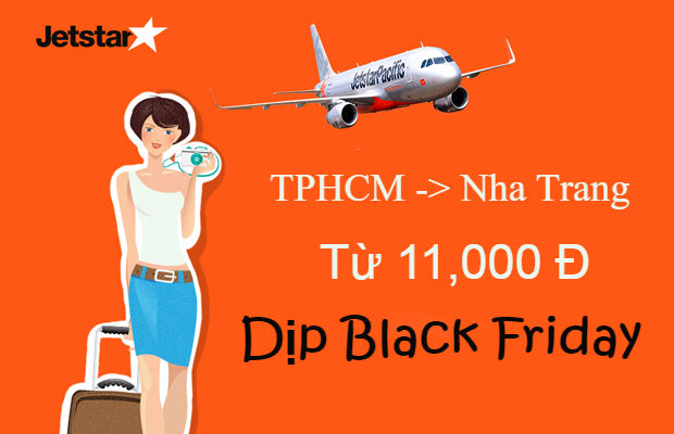 Dịp Black Friday, Jetstar tung loạt vé TPHCM đi Nha Trang từ 11,000 Đ!
