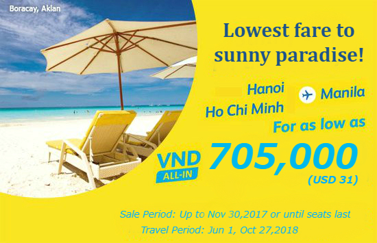 Vé Cebu 31 USD: Giá rẻ bất ngờ, mặc sức bay Manila!