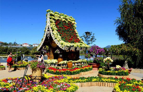 Tour Đà Lạt 3N3Đ tham dự Hội Cỏ Hồng và Festival Hoa 