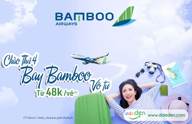 khung giờ đặt vé máy bay giá rẻ Bamboo Airways
