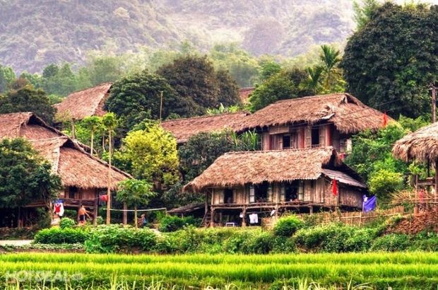 du lich Thung Nai Hoa Binh 2 ngay 1 dem - bản Mường