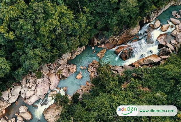 travel ba ho waterfall - scenry