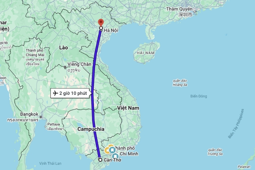 Thời gian bay từ Cần Thơ đi Hà Nội - Hành trình từ Thủ phủ Tây Đô đến Thủ đô nghìn năm văn hiến