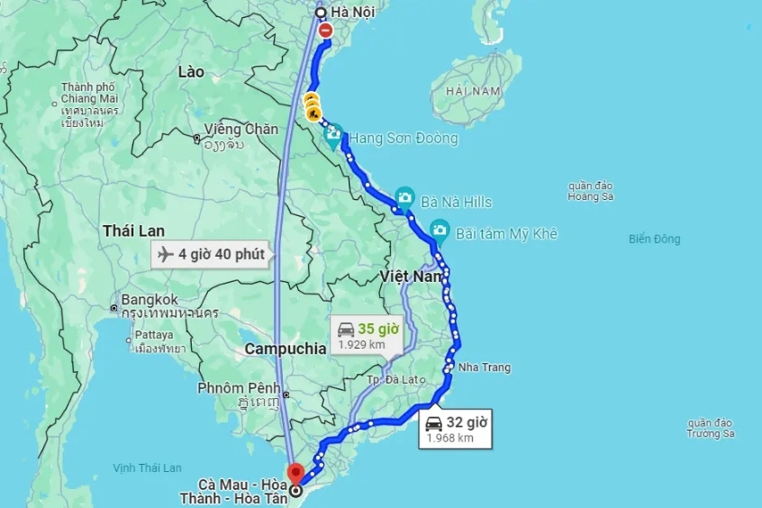 Thời gian Bay từ Hà Nội đi Cà Mau? Cập nhật lịch trình mới nhất