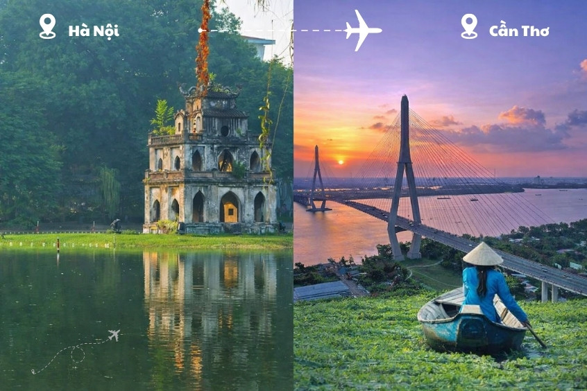 Thời gian bay từ Hà Nội đi Cần Thơ mất bao lâu? Cẩm nang di chuyển từ A-Z
