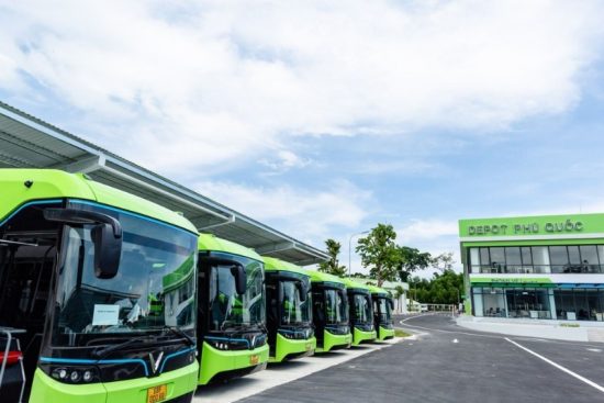 Hệ thống xe bus điện tại Phú Quốc