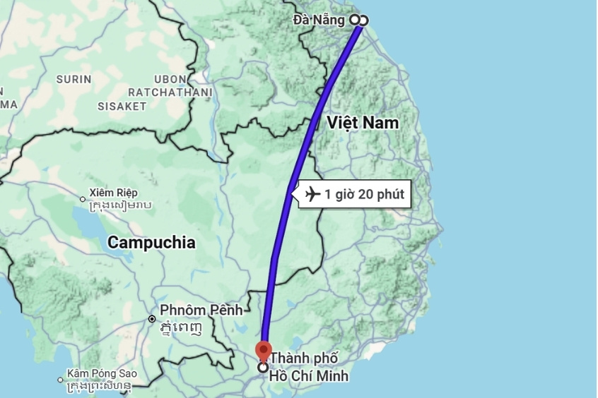 Thời gian từ Đà Nẵng đi TP. Hồ Chí Minh mất bao lâu? Cẩm nang bay từ A-Z