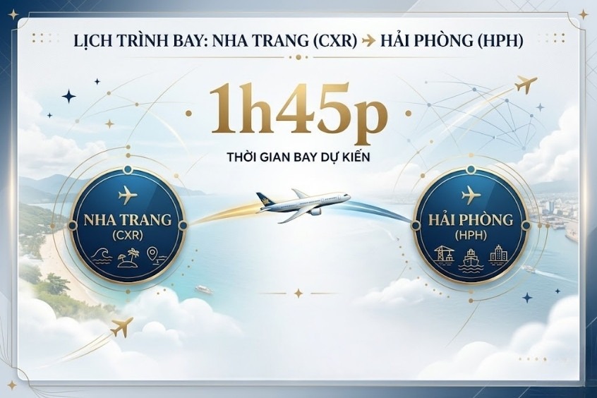 Thời gian bay từ Nha Trang đi Hải Phòng bạn cần biết 