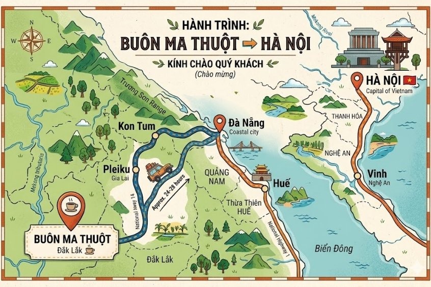 Cách đặt vé máy bay từ Buôn Ma Thuột đi Hà Nội  giá rẻ siêu ưu đãi, nhanh gọn tại Dideden!