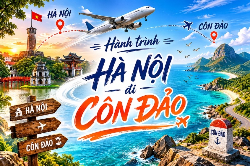 Cách đặt vé máy bay Hà Nội đi Côn Đảo giá rẻ: Bí thuật du lịch cực chất từ Dideden!