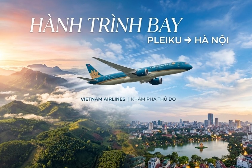 Chạm tay vào cách đặt vé máy bay từ Pleiku đi Hà Nội giá rẻ hấp dẫn cùng Dideden ngay!