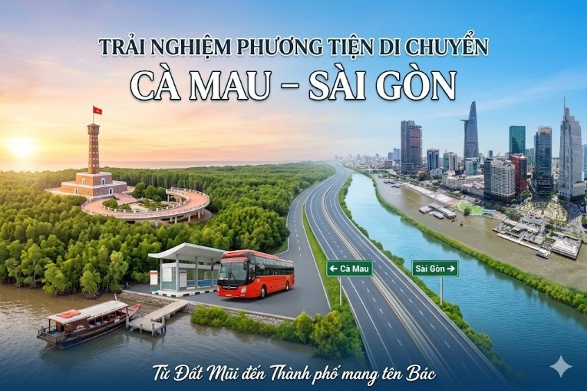 Tìm hiểu ngay phương tiện di chuyển từ Cà Mau đến Sài Gòn giá tốt cùng Dideden!