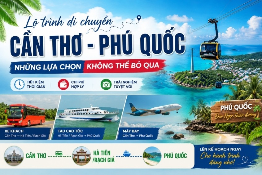 Sẵn sàng vi vu - Cùng Didenden chọn phương tiện di chuyển từ Cần Thơ đến Phú Quốc ngay !