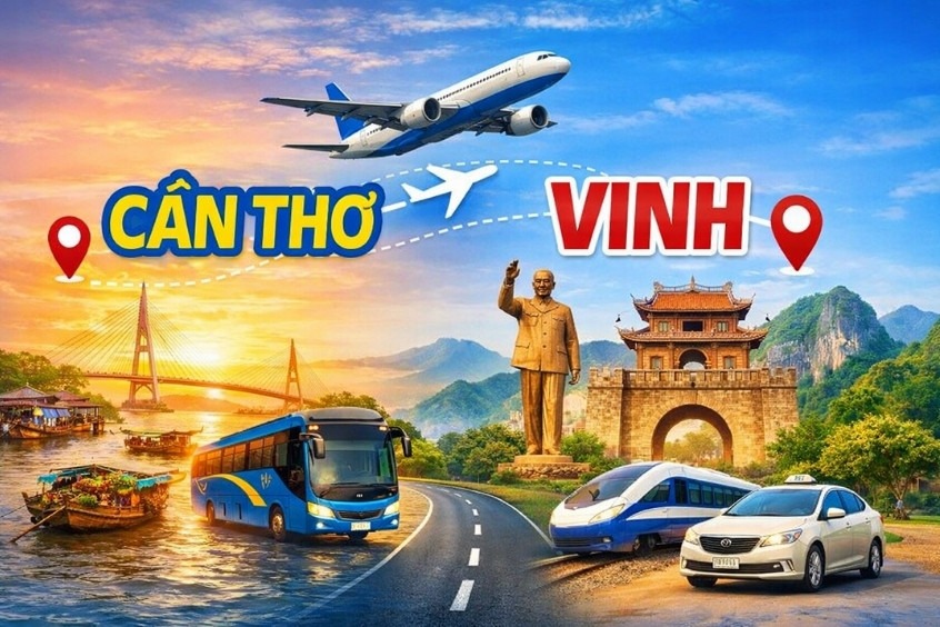 Phương tiện di chuyển từ Cần Thơ đi Vinh tại Dideden – Hành trình đáng nhớ chờ bạn !