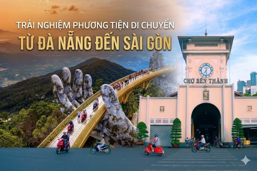 Chọn phương tiện di chuyển từ Đà Nẵng đến Sài Gòn tại Dideden - Đi là ghiền !