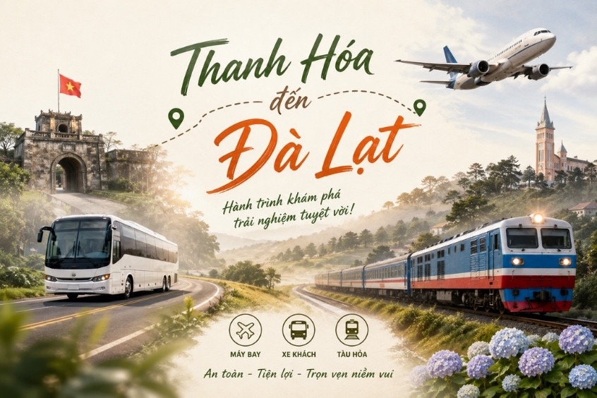 Khám phá thiên đường sương mù cùng phương tiện di chuyển từ Thanh Hóa đi Đà Lạt từ Dideden