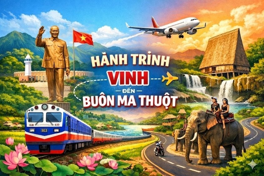 Dideden bật mí phương tiện di chuyển từ Vinh đi Buôn Ma Thuột tiện lợi và tiết kiệm!￼