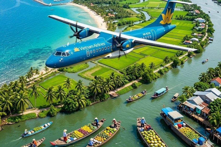 Khám phá thời gian bay từ Phú Quốc đi Cần Thơ và trải nghiệm bay êm ái cùng Dideden!