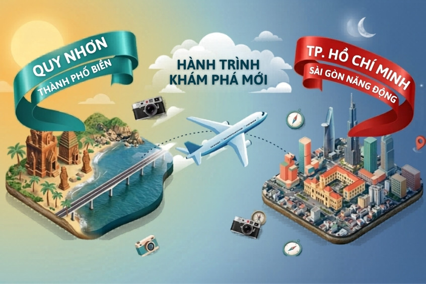 Mất bao lâu cho thời gian bay từ TP. Hồ Chí Minh đi Quy Nhơn? 